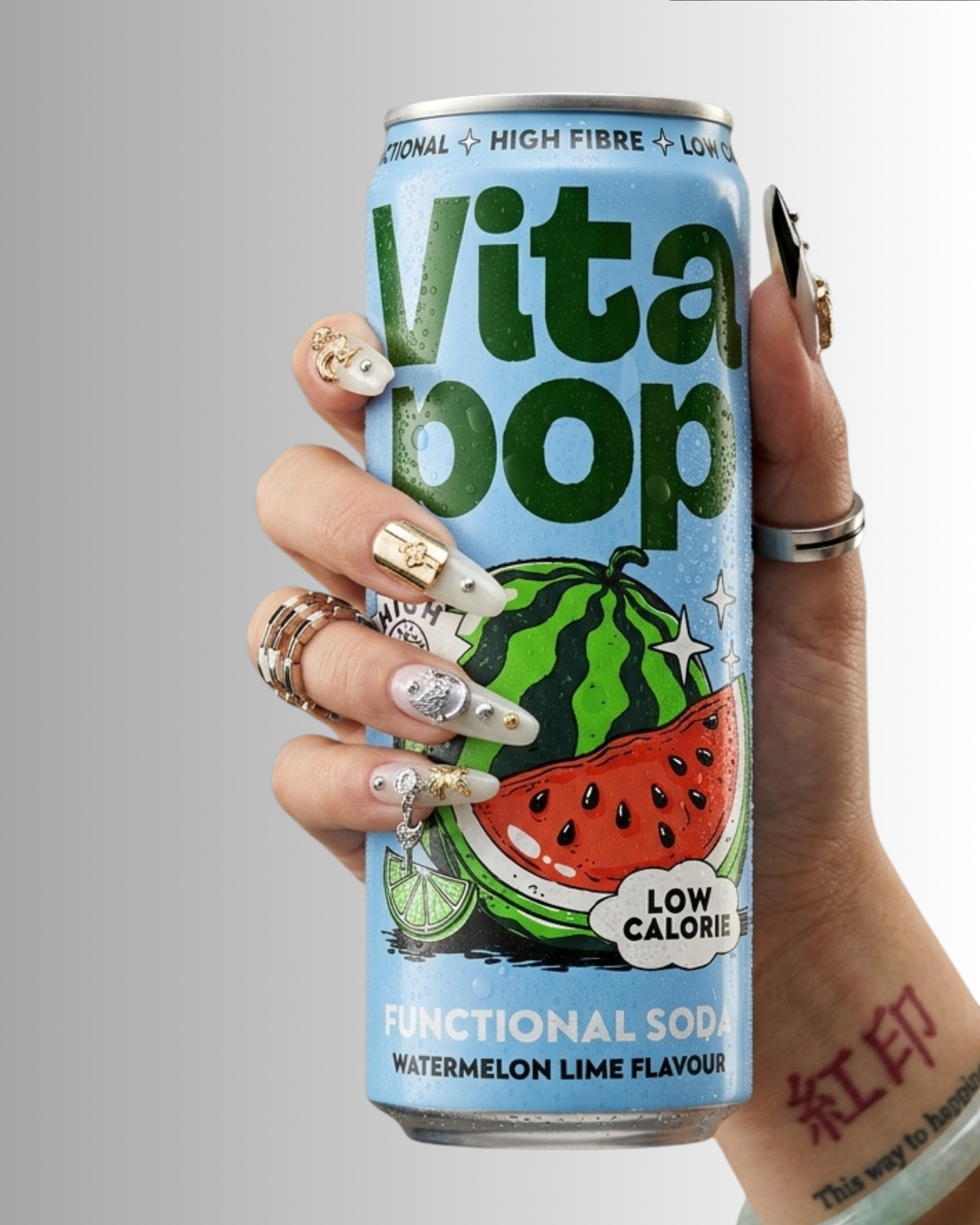 NEW 💥 Vita Pop Watermelon & Lime Prebiotic Soda –  12 x 330ml