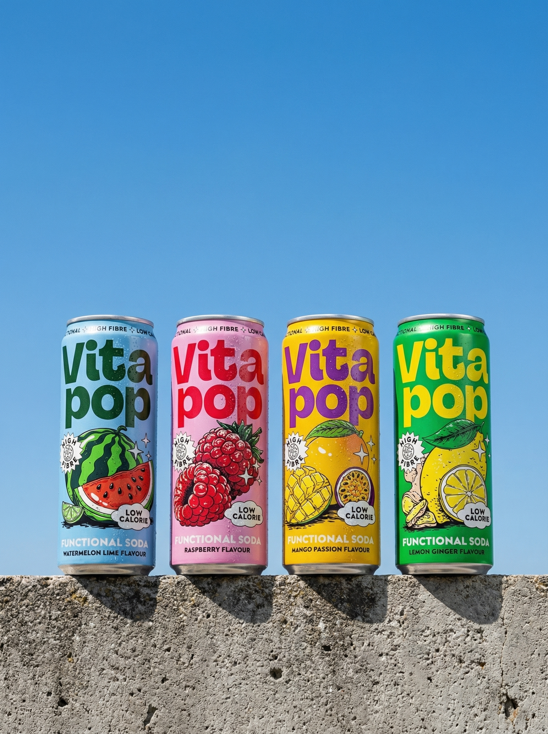 Vita Pop Prebiotic Soda Variety Pack – 12 x 330ml