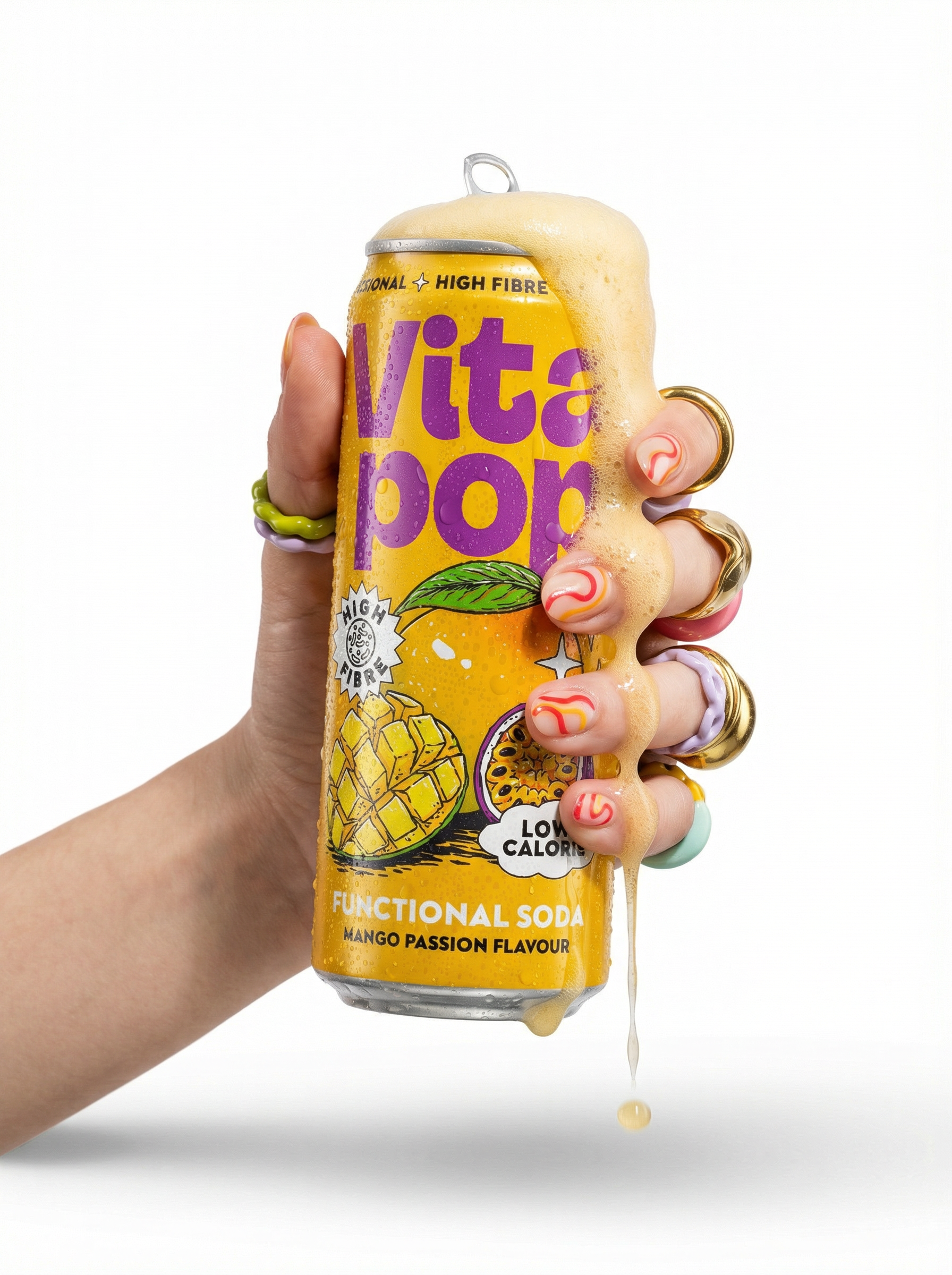Vita Pop Mango Passion Prebiotic Soda –  12 x 330ml