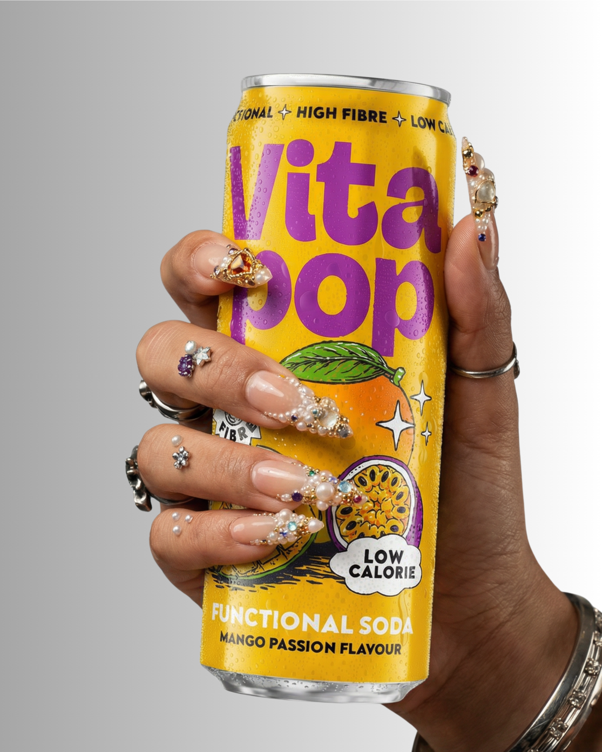 Vita Pop Mango Passion Prebiotic Soda –  12 x 330ml