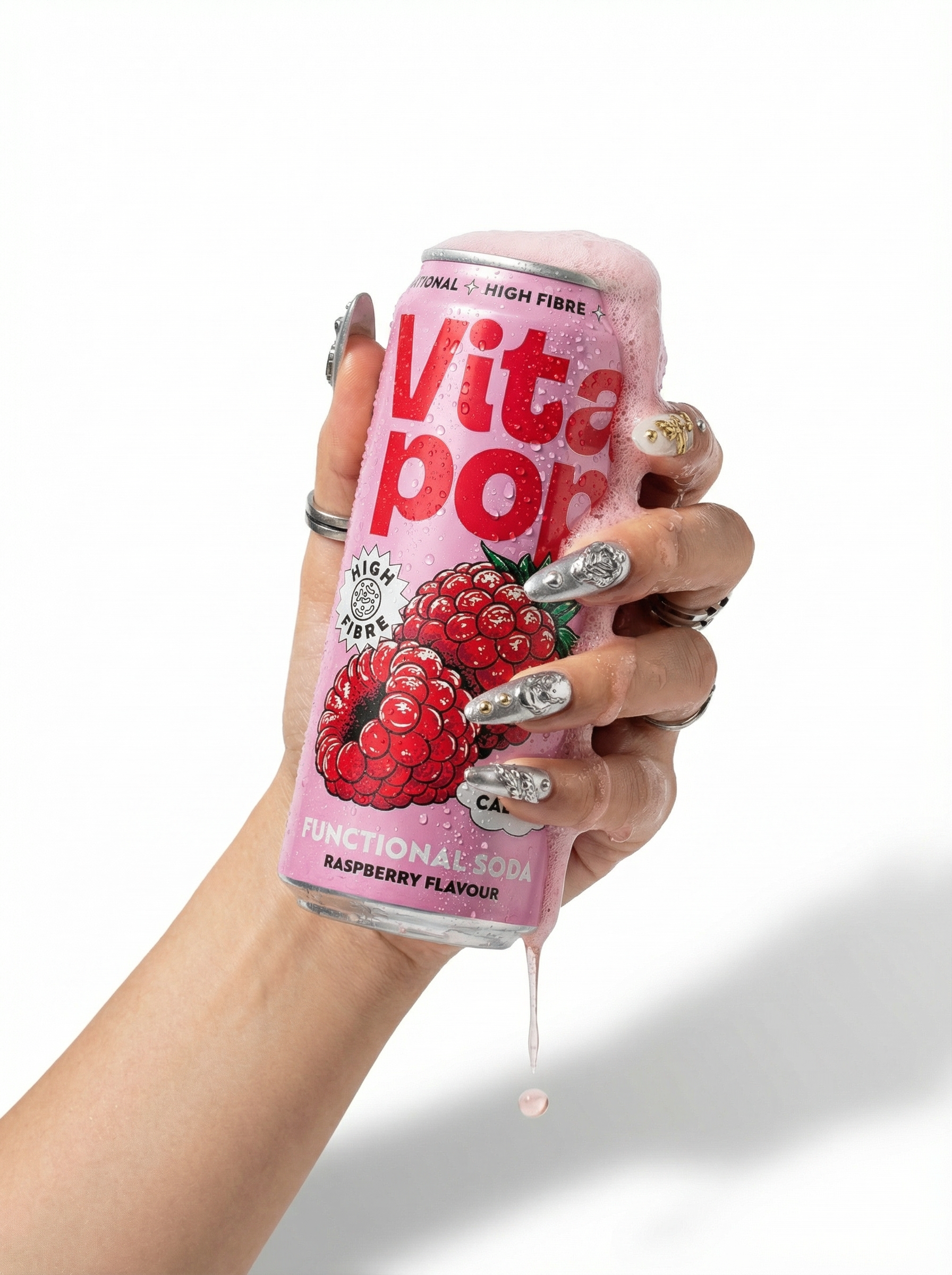 Vita Pop Raspberry Prebiotic Soda – 12 x 330ml